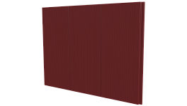 Лайн Про Гофр 200/176x0,5 мм, 3011 коричнево-красный глянцевый