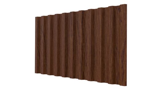 Профнастил С21 1051/1000x0,45 мм, Золотой орех 3D