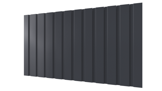 Профнастил С10 1155/1100x0,5 мм, 7024 графитовый серый глянцевый