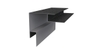 Планка угла наружного сложная Блок-хаус 110x110x2000 мм, Картэн тёмный