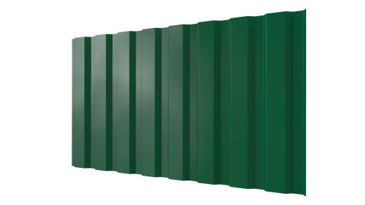 Профнастил С20A 1150/1100x0,4 мм эконом, 6029 мятно-зеленый глянцевый