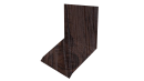 Планка примыкания верхняя к стене фальц 150x130x20 мм, Морёный дуб 3D