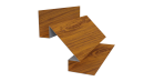 Планка угла внутреннего сложная Блок-хаус 110x2000 мм, Золотистый дуб 3D