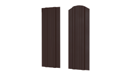 Штакетник Евротрапеция 110x0,5 мм, 8017 шоколадно-коричневый глянцевый