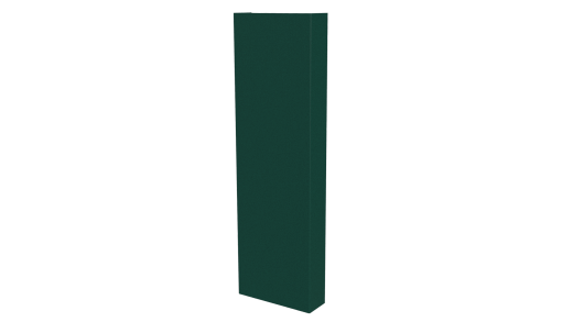 Декоративная накладка 20x60x20 мм, 6005 зеленый мох глянцевый