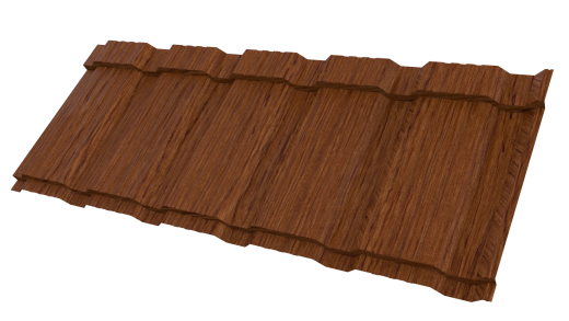 Профиль Пегас 1195/1130x0,45 мм, Золотой орех 3D