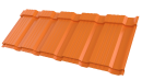Профиль Пегас 1195/1130x0,4 мм, 2011 насыщенный оранжевый глянцевый