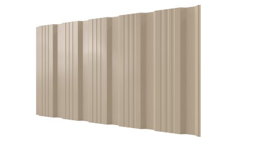 Профнастил К20 1195/1130x0,45 мм, 1015 св. слоновая кость глянцевый