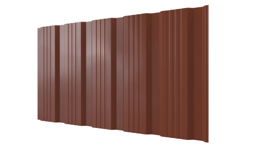 Профнастил К20 1195/1130x0,4 мм, 8004 медно-коричневый глянцевый