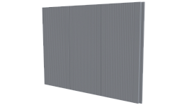 Лайн Про Гофр 200/176x0,4 мм, 7040 серое окно глянцевый