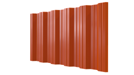 Профнастил НС35 1060/1000x0,65 мм, 2004 оранжевый глянцевый