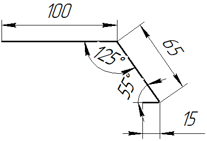 Планка карнизная 100x65x2000 мм, 9003 сигнальный белый глянцевый