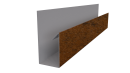 Планка П-образная Блок-хаус 30x30x2000 мм, Картэн
