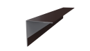 Планка угла наружного 50x50x2000 мм, 8017 шоколадно-коричневый PUR Pruf