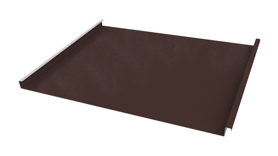 Фальцевая кровля 562/550x0,65 мм, 8017 шоколадно-коричневый глянцевый