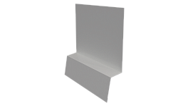 Планка стартовая фальц 135x30x55 мм, 9003 сигнальный белый глянцевый