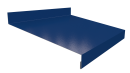 Отлив простой 20х150х20 мм, 5015 небесно-синий глянцевый
