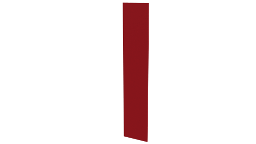 Крепежная планка 10x40x10 мм, 3020 транспортный красный глянцевый