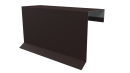 Планка торцевая фальц 65x97 мм, 8017 шоколадно-коричневый стальной бархат