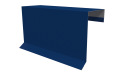 Планка торцевая фальц 65x97 мм, 5005 сигнальный синий глянцевый