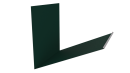 Планка примыкания верхняя к трубе фальц 250x210 мм, 6005 зеленый мох матовый