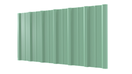 Профнастил НС16 1150/1100x0,45 мм, 6019 бело-зеленый глянцевый