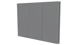 Лайн Про Плоскость 200/176x0,45 мм, 9006 бело-алюминиевый глянцевый