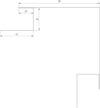 Планка угла наружного сложная Блок-хаус 110x110x2000 мм, 3020 транспортный красный глянцевый