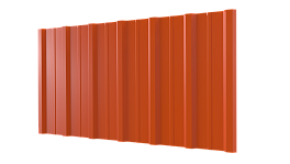 Профнастил НС16 1150/1100x0,5 мм, 2004 оранжевый глянцевый