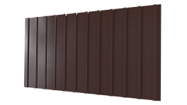 Профнастил С10 1170/1100x0,4 мм, 8017 шоколадно-коричневый глянцевый