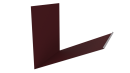 Планка примыкания верхняя к трубе фальц 250x210 мм, 3005 винно-красный матовый