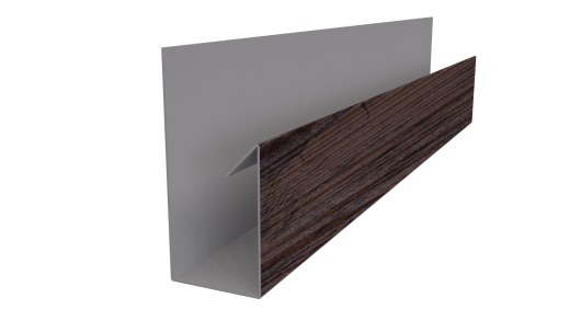 Планка П-образная 30x20x2000 мм, Морёный дуб 3D