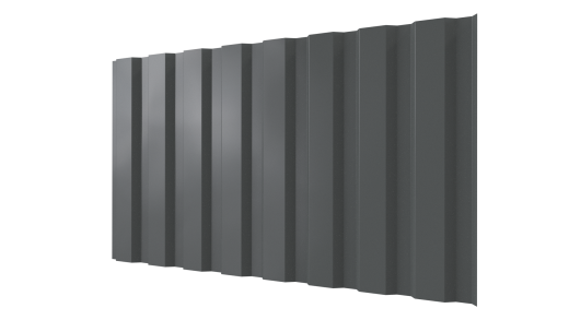 Профнастил С20A 1150/1100x0,4 мм эконом, 7005 мышино-серый глянцевый