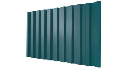 Профнастил С21 1051/1000x0,5 мм, 5021 водная синь глянцевый