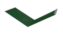 Планка ендовы нижняя 298x298x2000 мм, 6002 лиственно-зеленый глянцевый