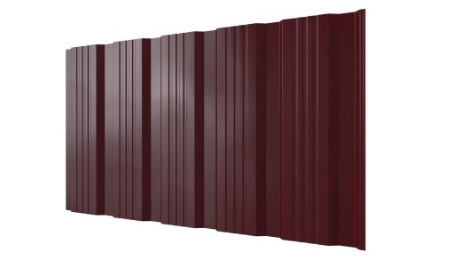 Профнастил К20 1195/1130x0,45 мм, 3005 винно-красный глянцевый