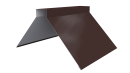 Конёк фигурный 150x150x2000 мм, 8017 шоколадно-коричневый PUR Pruf