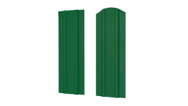 Штакетник Евротрапеция 110x0,45 мм, 6029 мятно-зеленый глянцевый