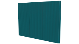 Лайн Про Гофр 200/176x0,4 мм, 5021 водная синь глянцевый