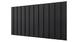 Профнастил С10 1155/1100x0,45 мм, 9005 черный янтарь матовый
