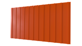 Профнастил С10 1170/1100x0,5 мм, 2004 оранжевый глянцевый