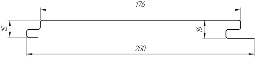 Лайн Про Плоскость 200/176x0,45 мм, 3005 винно-красный глянцевый