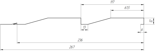 Корабельная доска 267/236x0,5 мм, 7024 графитовый серый PUR Pruf