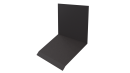 Планка примыкания верхняя к стене фальц 150x130x20 мм, 8019 серо-коричневый матовый
