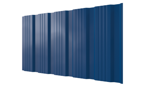 Профнастил К20 1195/1130x0,4 мм эконом, 5005 сигнальный синий глянцевый