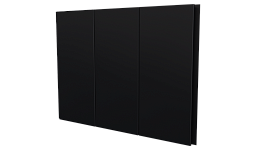 Лайн Про Плоскость 200/176x0,45 мм, 9005 черный янтарь матовый