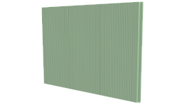 Лайн Про Гофр 200/176x0,4 мм, 6019 бело-зеленый глянцевый