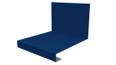 Планка примыкания нижняя к трубе фальц 140x200 мм, 5005 сигнальный синий глянцевый