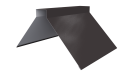 Конёк фигурный 150x150x2000 мм, 8019 серо-коричневый глянцевый