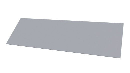 Планка завершающая 65x2000 мм, 7040 серое окно глянцевый